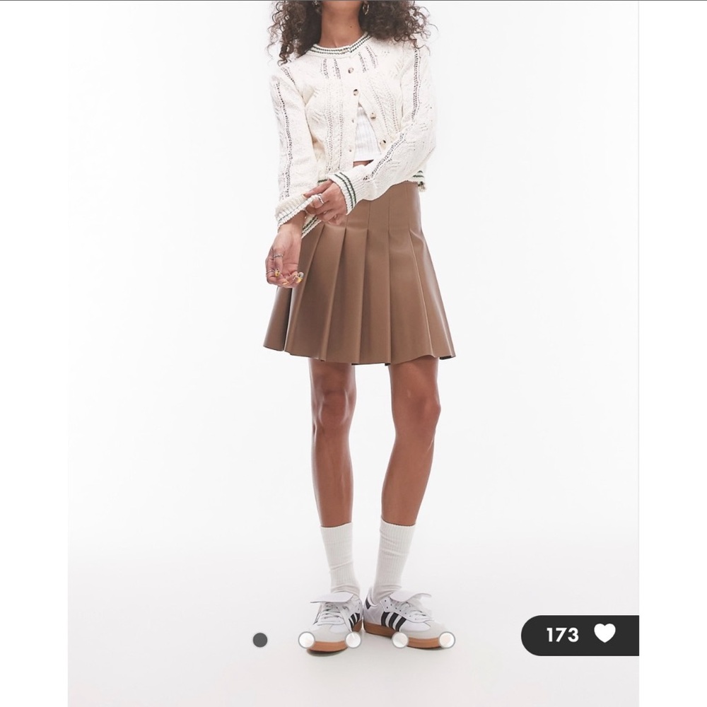 Topshop Pleated Prep Skirt